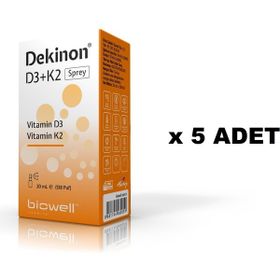 Biowell Dekinon Vitamin D3 K2 5x20 ml Sprey