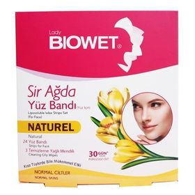 Biowet Natürel 27'li Yüz Sir Ağda Bandı