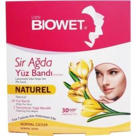 Biowet Natürel 27'li Yüz Sir Ağda Bandı