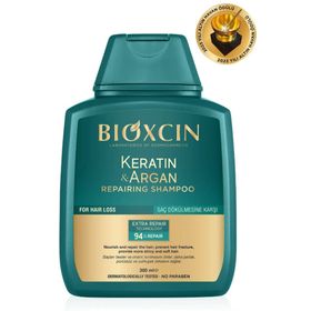 Bioxcin 300 ml Keratin Argan Yıpranmış ve Hassas Saçlar Onarıcı Bakım Şampuanı