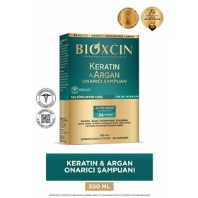 Bioxcin 300 ml Keratin Argan Yıpranmış ve Hassas Saçlar Onarıcı Bakım Şampuanı