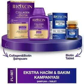 Bioxcin B10154 Collagen Biotin 300 ml Hacim Şampuanı - Biotin 5000 Mcg 60 Tablet