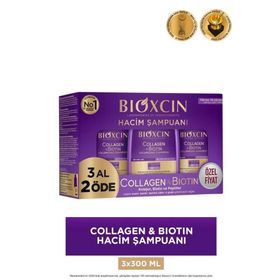 Bioxcin Collagen 3x300 ml Hacim Veren Şampuan