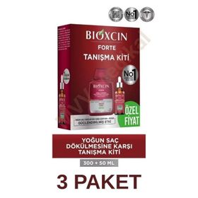 Bioxcin Forte 300 ml Saç Dökülmesine Karşı Şampuan+3 Paket Serum