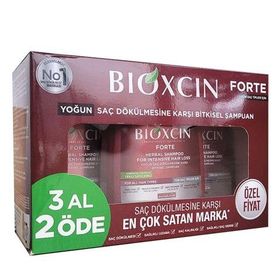 Bioxcin Forte 3x300 ml Yoğun Dökülme Karşıtı Bitkisel Şampuan