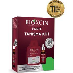 Bioxcin Forte Saç Dökülmesine Karşı Bitkisel Şampuan 300 ml+Serum 50 ml Tanışma Paketi