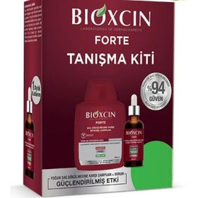 Bioxcin Forte Saç Dökülmesine Karşı Bitkisel Şampuan 300 ml+Serum 50 ml Tanışma Paketi