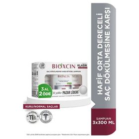 Bioxcin Genesis Kepekli Saçlar İçin 3x300 ml Şampuan