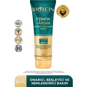 Bioxcin Keratin Argan Onarıcı Yıpranmış ve Hassas Saçlar 4x250 ml Saç Bakım Kremi