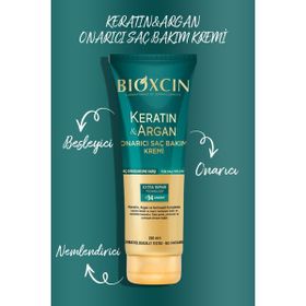 Bioxcin Keratin Argan Onarıcı Yıpranmış ve Hassas Saçlar 5x250 ml Saç Bakım Kremi