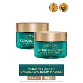 Bioxcin Keratin ve Argan Onarıcı Bakım 2x225 ml Saç Maskesi