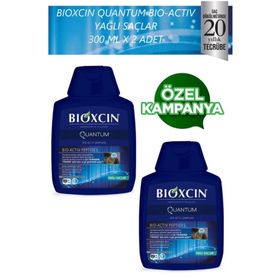 Bioxcin Quantum Bıo-Activ 2x300 ml Yağlı Saçlar Şampuan