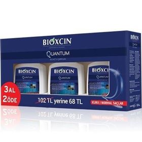 Bioxcin Quantum Kuru ve Normal Saçlar için Saç Dökülmesini Önleyici 3 x 300 ml Şampuan
