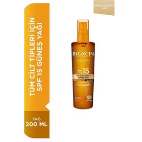 Bioxcin Sun Care 200 ml Spf15 Bronzlaştırıcı Güneş Yağı