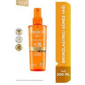 Bioxcin Sun Care 200 ml SPF15 Tüm Ciltler İçin Bronzlaştırıcı Güneş Yağı
