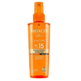 Bioxcin Sun Care 200 ml SPF15 Tüm Ciltler İçin Bronzlaştırıcı Güneş Yağı