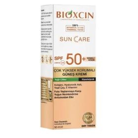 Bioxcin Sun Care 50+ Faktör yağlı Ciltler İçin Renkli Güneş Koruyucu Krem 50 ml