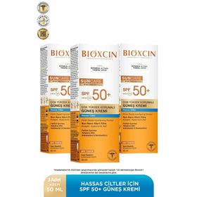 Bioxcin Sun Care Hassas Ciltler SPF50 3x50 ml Çok Yüksek Korumalı Güneş Kremi