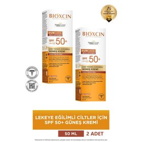 Bioxcin Sun Care Lekeye Eğilimli Ciltler SPF50 2x50 ml Güneş Kremi