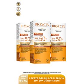 Bioxcin Sun Care Lekeye Eğilimli Ciltler SPF50 3x150 ml Çok Yüksek Korumalı Güneş Kremi