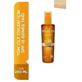 Bioxcin Sun Care SPF15 200 ml Bronzlaştırıcı Yağ