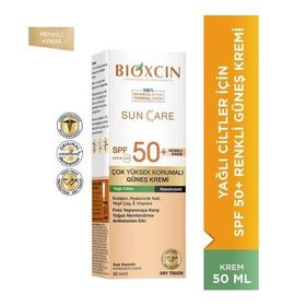 Bioxcin Sun Care SPF50+ 50 ml Renkli Yağlı Ciltler İçin Güneş Kremi