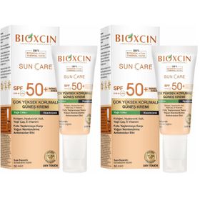 Bioxcin Sun Care SPF50+ 50x2 ml Renkli Yağlı Ciltler İçin Güneş Kremi