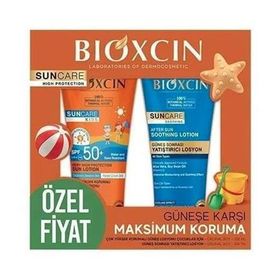 Bioxcin Sun Kids SPF50+ 200 ml ve 200 ml Güneş Sonrası Yatıştırıcı Losyon