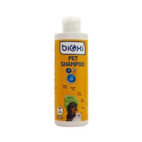 Bioxi Doğal Bakım ve Parlak Tüyler İçin Vegan 200 ml Kedi ve Köpek Şampuanı