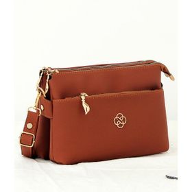 Bipanya BP-4521O Taba Hub Lacoste 3 Bölmeli Kadın Omuz Çantası