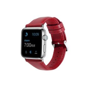 Bipower E2M Apple Watch 42-44 mm KRD10 Kırmızı Deri Akıllı Saat Kordon