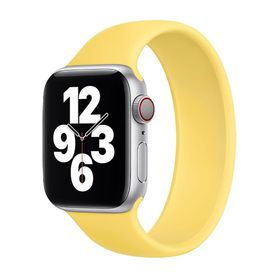 Bipower E2M KRD18 Apple Watch 42-44 mm Medium Sarı Silikon Akıllı Saat Kordonu