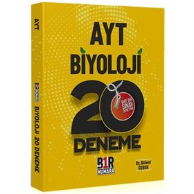 Bir Numara Yayınları AYT Biyoloji 20 Deneme 2020