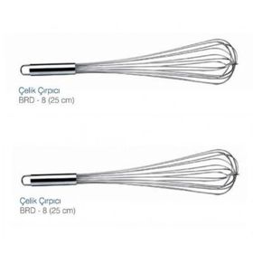 Biradlı 25 cm Çelik Çırpıcı