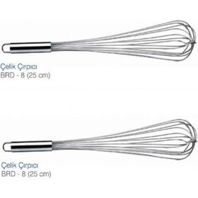 Biradlı 25 cm Çelik Çırpıcı