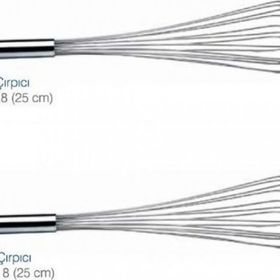 Biradlı 25 cm Çelik Çırpıcı