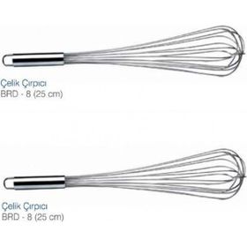 Biradlı 25 cm Çelik Çırpıcı