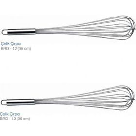 Biradlı 35 cm Çelik Çırpıcı