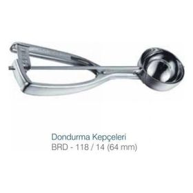 Biradlı 64 mm Makaslı Dondurma Kepçesi
