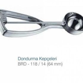 Biradlı 64 mm Makaslı Dondurma Kepçesi