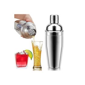 Biradlı 700 cl Çelik Kokteyl Shaker