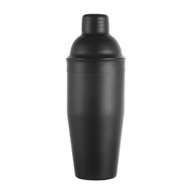 Biradlı 700 cl Çelik Siyah Kokteyl Shaker