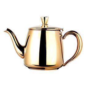 Biradlı Altın 550 ml Çelik Kahve ve Çay Potu