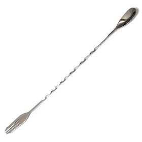 Biradlı Burgulu Çatallı 33 cm Bar Kaşık