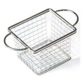 Biradlı Dikdörtgen Çift Kulplu 10 x 8,5 x 6,5 cm Patates Sunumu