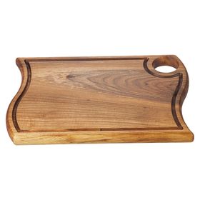 Biradlı GRV-1882 35x25 cm Ceviz Asimetrik Steak Tahta