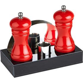 Biradlı GRV-199 18,5x9,5x3 cm Kırmızı 4'lü Menaj Set