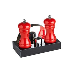 Biradlı GRV-199 18,5x9,5x3 cm Kırmızı 4'lü Menaj Set