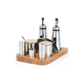 Biradlı GRV-263 8'li Tuzluk Baharatlık Yağdanlık Takımı