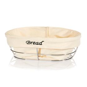 Biradlı HW-186B Oval Bezli Ekmek Sepeti